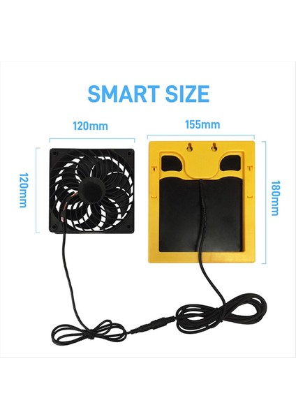 20W 6V Güneş Paneli Egzoz Fan Hava Extractor Mini Ventilatör Güneş Paneli Powered Fan Köpek Tavuk Evi Serası (Yurt Dışından) indirimleri