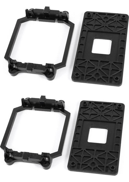 Amd Am2 Am3 Soketi Için 2x Cpu Fan Taban Siyah Plastik (Yurt Dışından)