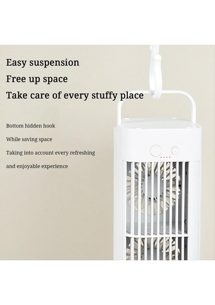 Enerji Tasarrufu Masaüstü Klima Fan Gece Işığı Taşınabilir ve Oda Masaları Ofisler ve Yaz Si Için (Yurt Dışından) fırsatları