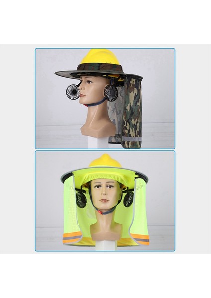 Güvenlik Kask Harici Fan Çoğu Kask Için Uygun Gece Işığı ile Yaz Soğutma Için 3 Hız (Yurt Dışından) fırsatları
