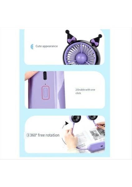 Boyun Fan 300-500MAH Pil Çalışan Boyun Bandı Fanı Elsiz Giyilebilir Kişisel Fan Sıcak Flashes Home Mor Için (Yurt Dışından) indirimleri