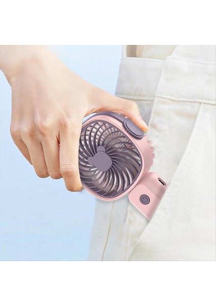 El Tipi Küçük Fan Açık Hava Taşınabilir Fan 3 Vites Şarj Edilebilir 400MAH Pil Çok Fonksiyonlu Fan Telefon Tutucusu Açık B (Yurt Dışından) indirimleri