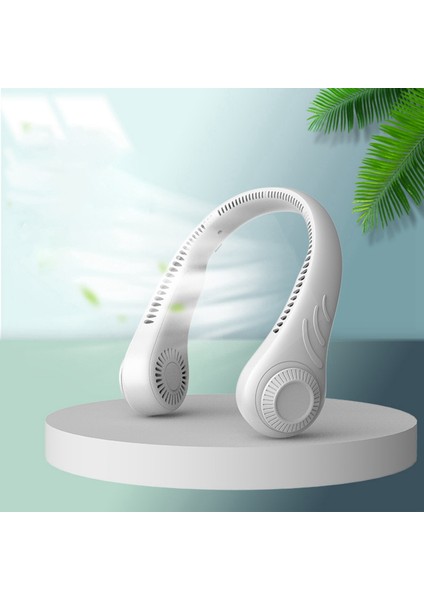 3x Taşınabilir Yapraksız Asma Boyun Fan 360 Derece Tembel Boyun Banisti Fan 78 Surround Hava Çıkışları USB 4000MAH Şarj Edilebilir (Yurt Dışından) modelleri
