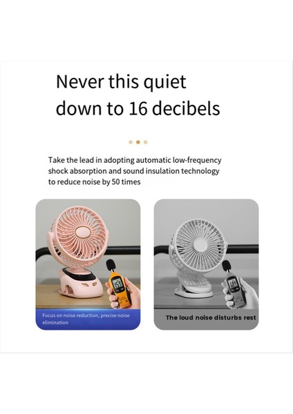 3000MAH N33 USB Klip Fan Klip Klipli Mini Fan Klip Aromaterapi Kullanın Dijital Ekran Taşınabilir Yatak Odası Partisi Fan C (Yurt Dışından)