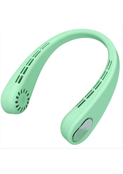 Taşınabilir Boyun Fanı Bladess Kişisel Fan Şarj Edilebilir 4000MAH Pil Saç Takma 3 Hız Daha Hızlı Yeşil (Yurt Dışından)