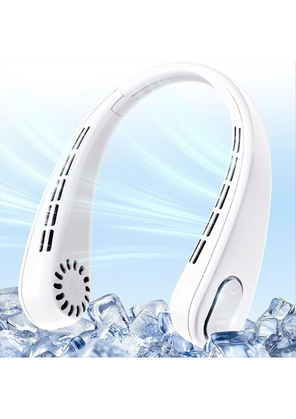 Taşınabilir Boyun Fanı Bladess Kişisel Fan Şarj Edilebilir 4000MAH Pil Saç Takma 3 Hız Daha Hızlı Yeşil (Yurt Dışından) fiyatları