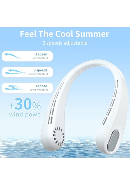 Taşınabilir Boyun Fanı Bladess Kişisel Fan Şarj Edilebilir 4000MAH Pil Saç Takma 3 Hız Daha Hızlı Yeşil (Yurt Dışından) indirimleri