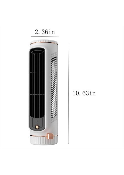 Bladess Tower Fan Masaüstü Hava Soğutucu Taşınabilir Sessiz Ofis Fanı Kapalı Ofis ve Ev Kullanımı Beyaz (Yurt Dışından) indirimleri