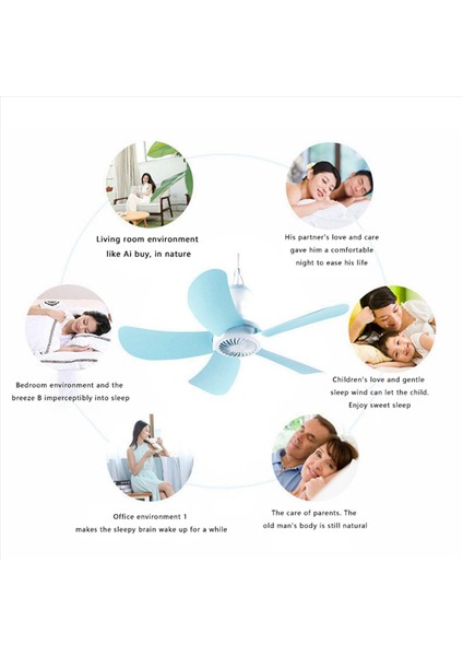 2x 5 Tavan Fanları Mini Sessiz 500MM Enerji Tasarruflu Hacimli Elektrikli Fan Tavan Fanı Yurt Için Switch Us Fişi (Yurt Dışından) fiyatları