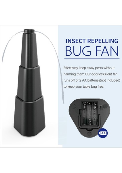 4pcs Kapalı Gıda Fan Restoran Parti Piknik Açık Akşam Yemeği (Siyah) Için Portatif Fan (Yurt Dışından) fiyatları