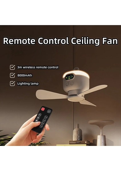 Şarj Edilebilir Küçük Tavan Fanı USB Öğrenci Yurt Esintisi Küçük Elektrikli Fan Yatağı Yurt Çadır Kamp (Yurt Dışından) fiyatları