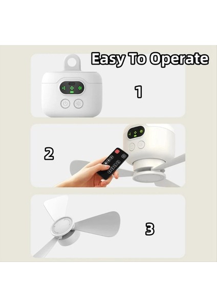 Şarj Edilebilir Küçük Tavan Fanı USB Öğrenci Yurt Esintisi Küçük Elektrikli Fan Yatağı Yurt Çadır Kamp (Yurt Dışından) fırsatları