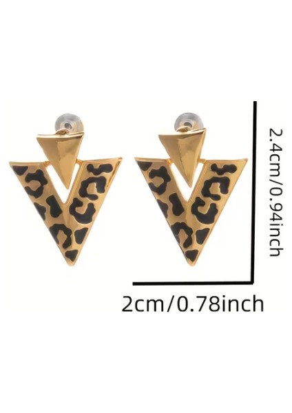 Leopar Desenli Küpe fiyatları