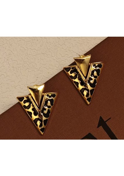 Leopar Desenli Küpe modelleri