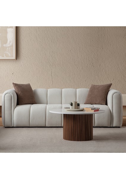 Nline Üçlü Koltuk Beyaz
