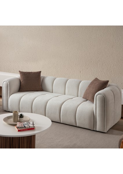 Nline Üçlü Koltuk Beyaz