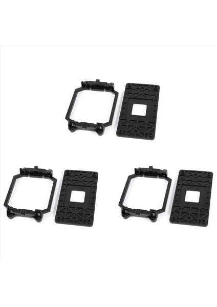 Amd Am2 Am3 Soketi Için 3x Cpu Fan Taban Siyah Plastik (Yurt Dışından)