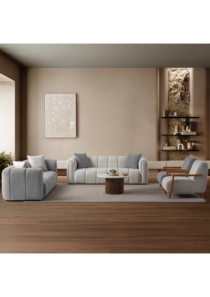 Nline Koltuk Takımı 3+3+1+1 Gri fiyatları