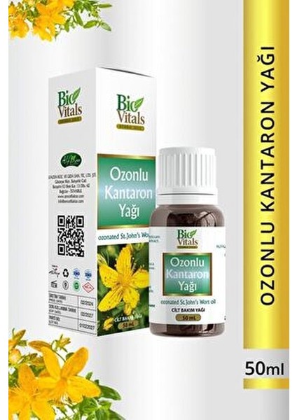 Ozonlu Kantaron Yağı 50 ml Besleyici Cilt Bakım Yağı Unisex Kullanım İçin fiyatları