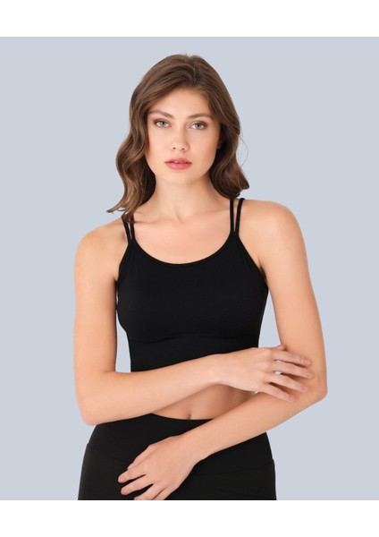 Nbb Arkası Çift Çapraz Kesim Pedli Dikişsiz Rahat Günlük Kullanım Büstiyer/spor Sütyeni fiyatları