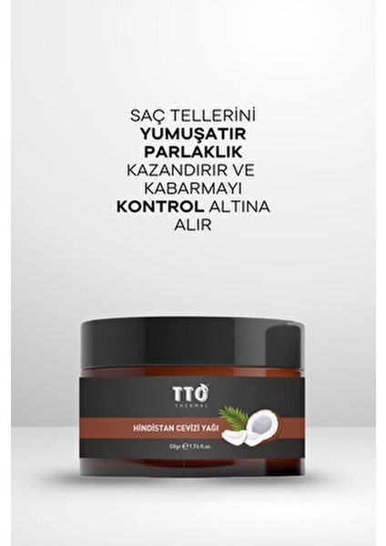 Hindistan Cevizi Yağı 50 gr Cilt Bakımı İçin Derinlemesine Nemlendirici Unisex Ürün