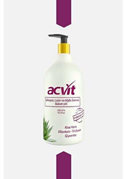 Epilasyon, Lazer ve Ağda Sonrası Onarıcı Bakım Jeli 400 ml Ferahlatıcı Etki indirimleri