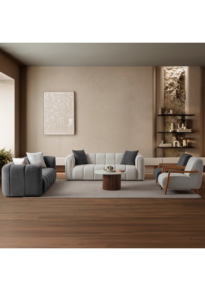 Nline Koltuk Takımı 3+3+1+1 Antrasit fiyatları