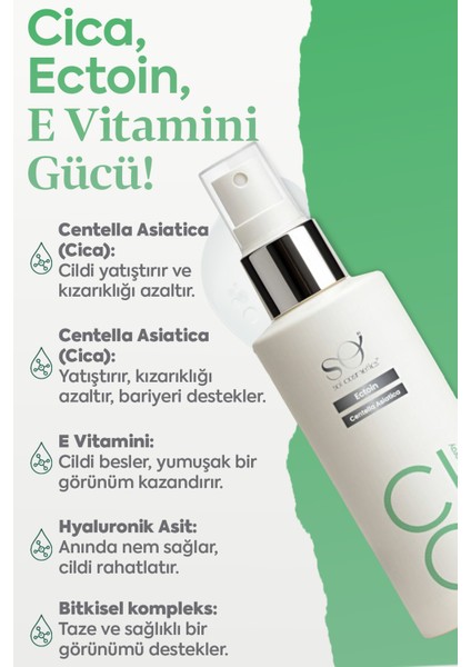 Soi Cica Face Spray – Hassas ve Kuru Ciltler İçin Nemlendirici & Rahatlatıcı Sprey 100 ml fırsatları