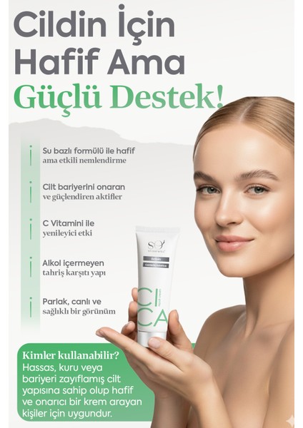 CICA Repair Cream – Su Bazlı Onarıcı & Nemlendirici Cilt Kremi | Makyaj Altına Uygun | 50ML fırsatları