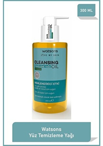 Temizleme Yağı 300 ml Tüm Cilt Tipleri İçin Peeling Etkili Vegan Ürün fiyatları