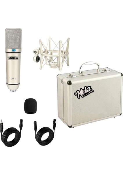Cx1-Q Pro Set Üst Seviye Condenser Stüdyo Ses Kayıt Mikrofonu Standı Seti modelleri