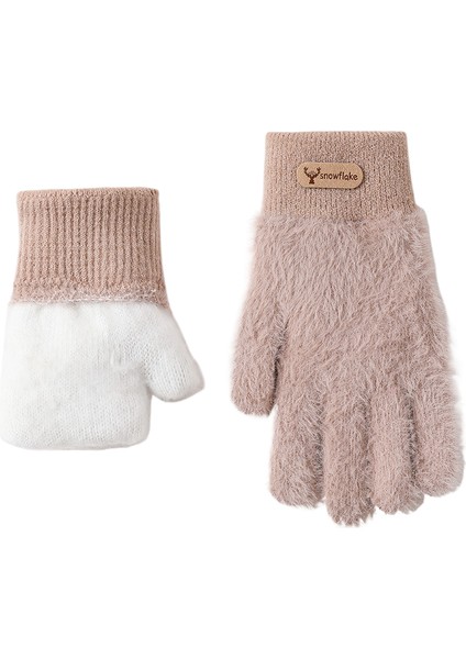 Kışlık Isıtmalı, Rüzgar Geçirmez ve Soğuktan Koruyan Kalın Pamuklu Tam Parmaklı Eldiven (Yurt Dışından)