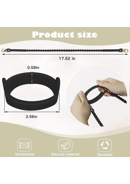 Yumuşak ve Dayanıklı Su Şişesi Tutucu Askı Kordon Kayışlı Taşıyıcı - Çoğu 8-40 Oz Su Şişesine Siyah (Yurt Dışından) modelleri