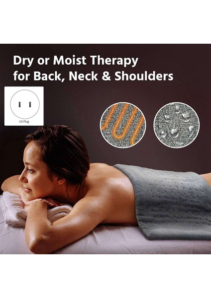 2x ve Kramplar Için Ekstra Büyük Elektrikli Isıtma Pedi 12X24 Inç - Nemli ve Kuru Terapi Için Abd Fişi (Yurt Dışından) fiyatları