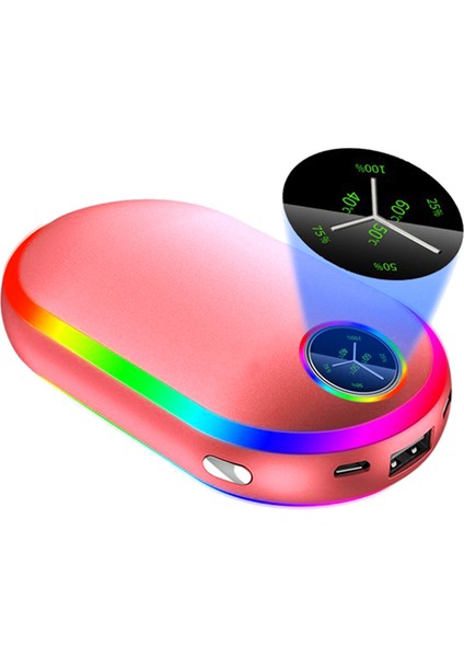 10000MAH USB Şarj Edilebilir Elektrikli El Sıcak Kış Kış Çift Taraflı Isıtma Mini Uzun Yaşam Cep Güç Bankası 4 4 (Yurt Dışından) modelleri