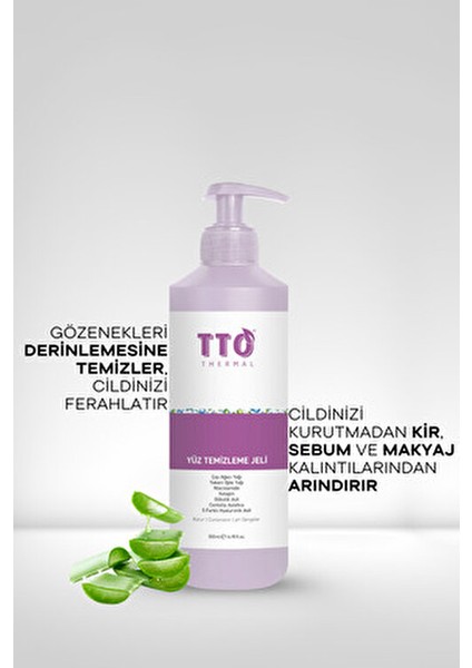Yüz Temizleme Jeli 500 ml Cilt Tipine Uygun Derinlemesine Temizlik ve Rahatlatıcı Etki indirimleri