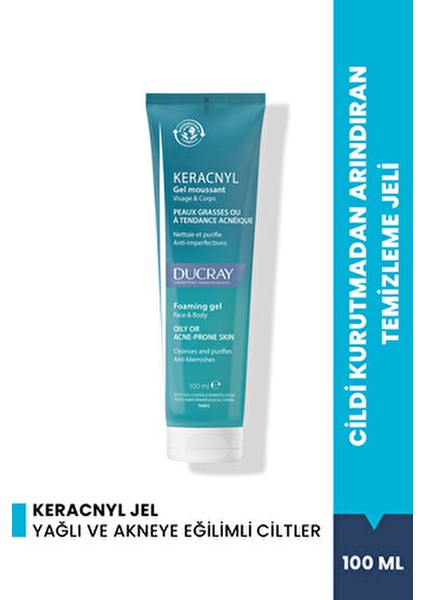 Keracnyl Dengeleyici Temizleme Jeli 100 ml Normal Ciltler İçin Derinlemesine Temizlik fiyatları