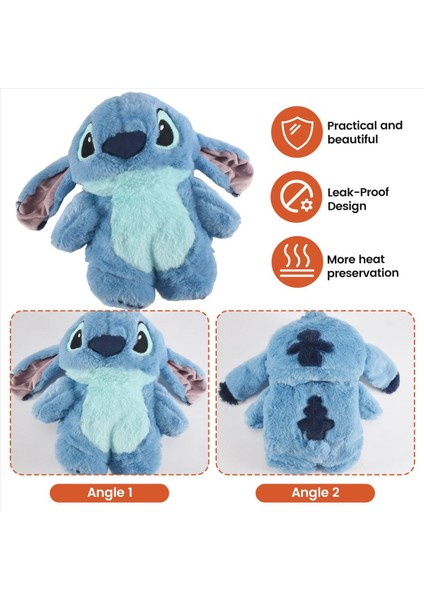 Disney Stitch Kış Ekstra Büyük Peluş Sıcak Su Şişesi Anime Kadın Karikatür Ev Su Dolgusu El Sıcak Isıtıcı Mavisi (Yurt Dışından) indirimleri