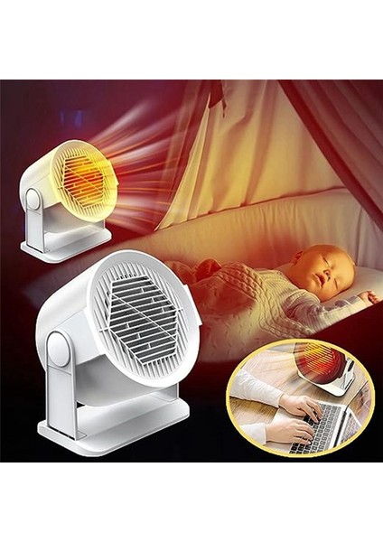 Isıtıcı Taşınabilir Hızlı Isıtma Enerji Tasarrufu Isıtıcı Küçük Isıtıcı Verimli ve Hızlı Isıtma Ofisi Ev (Abd Fişi) (Yurt Dışından)