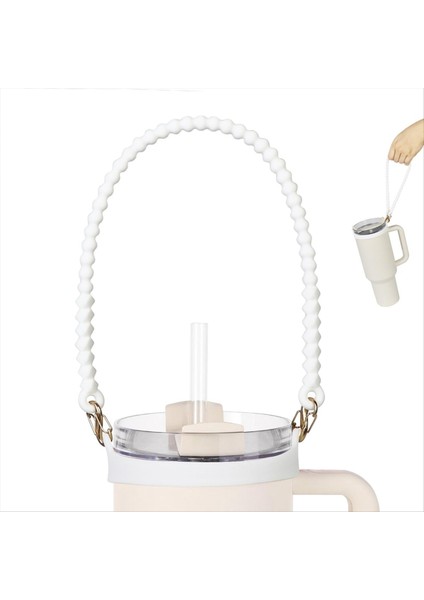 Yumuşak ve Dayanıklı Su Şişesi Tutucu Askı Kordon Kayışlı Taşıyıcı - Çoğu 8-40 Oz Su Şişesine Beyaza Uyar (Yurt Dışından) fiyatları