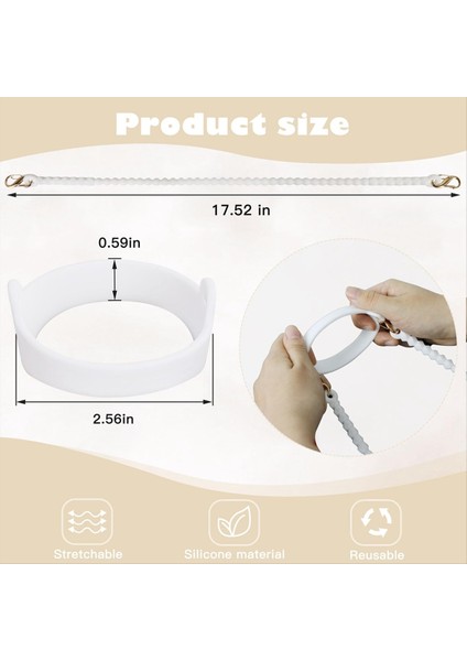 Yumuşak ve Dayanıklı Su Şişesi Tutucu Askı Kordon Kayışlı Taşıyıcı - Çoğu 8-40 Oz Su Şişesine Beyaza Uyar (Yurt Dışından) modelleri