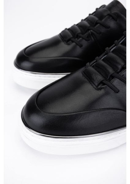 Erkek Hakiki Deri Siyah Sneakers & Spor Ayakkabı 530 1275 Erk Ayk SK25-26 Sıyah modelleri