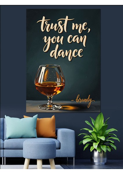 Güven Dans Etmeye Izin Ver Dekoratif Kanvas - Mdf Ahşap Tablo fiyatları