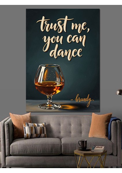 Güven Dans Etmeye Izin Ver Dekoratif Kanvas - Mdf Ahşap Tablo modelleri