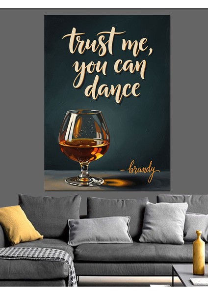 Güven Dans Etmeye Izin Ver Dekoratif Kanvas - Mdf Ahşap Tablo fırsatları