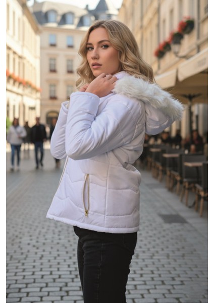 Günlük Kürklü Şişme Kadın Mont fiyatları