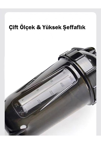 Tritan 500 ml Sporcu Shaker -20°C~120°C, 304 Çelik Karıştırma Toplu, Kolay Taşınabilir Tasarım (Yurt Dışından) fiyatları