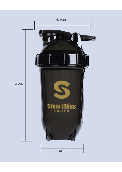 Tritan 500 ml Sporcu Shaker -20°C~120°C, 304 Çelik Karıştırma Toplu, Kolay Taşınabilir Tasarım (Yurt Dışından) modelleri