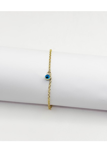 14 Ayar Altın Nazar Boncuklu Doç Bileklik fiyatları