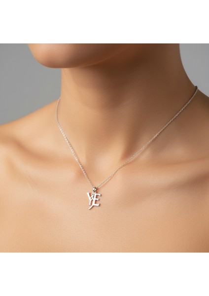 925 Ayar Gümüş Kolye E&y SM11380